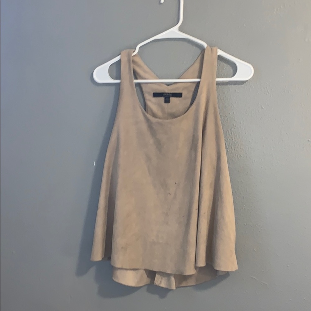 Guess Tan Suede Top